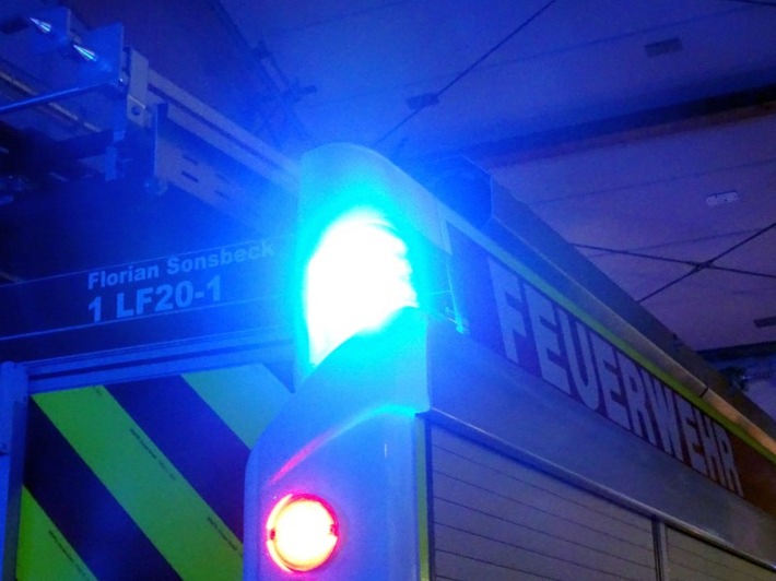 FW Sonsbeck: Garagenbrand in Hamb