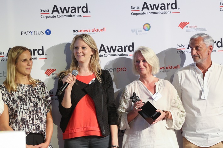 Swiss Award Corporate Communications: Von den sechs nominierten Projekten erhielten zwei die begehrte Award-Trophäe