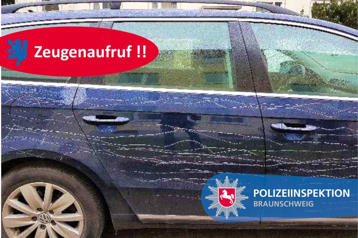 POL-BS: Pkw komplett zerkratzt - Zeugen gesucht