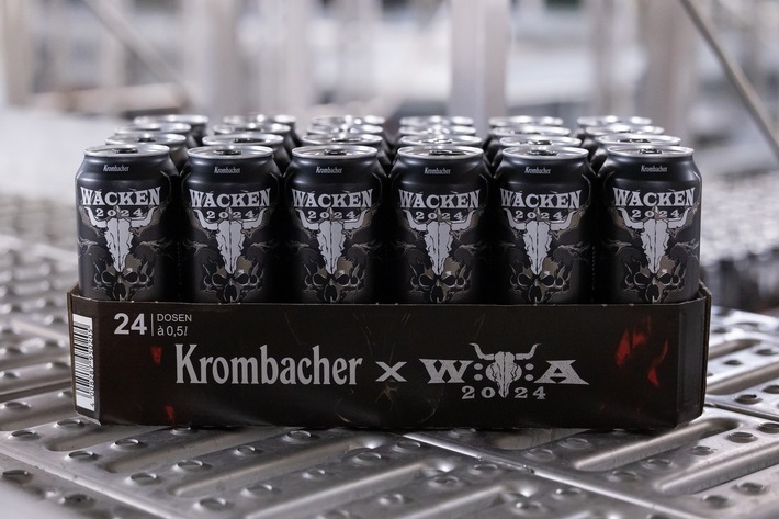 Limited Edition zum Wacken Open Air 2024 - Krombacher beschallt Pils mit Heavy Metal-Musik