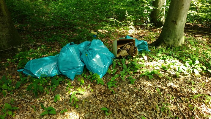 POL-MA: Waibstadt/Rhein-Neckar-Kreis: Müll im Wald abgeladen - Polizei sucht Zeugen