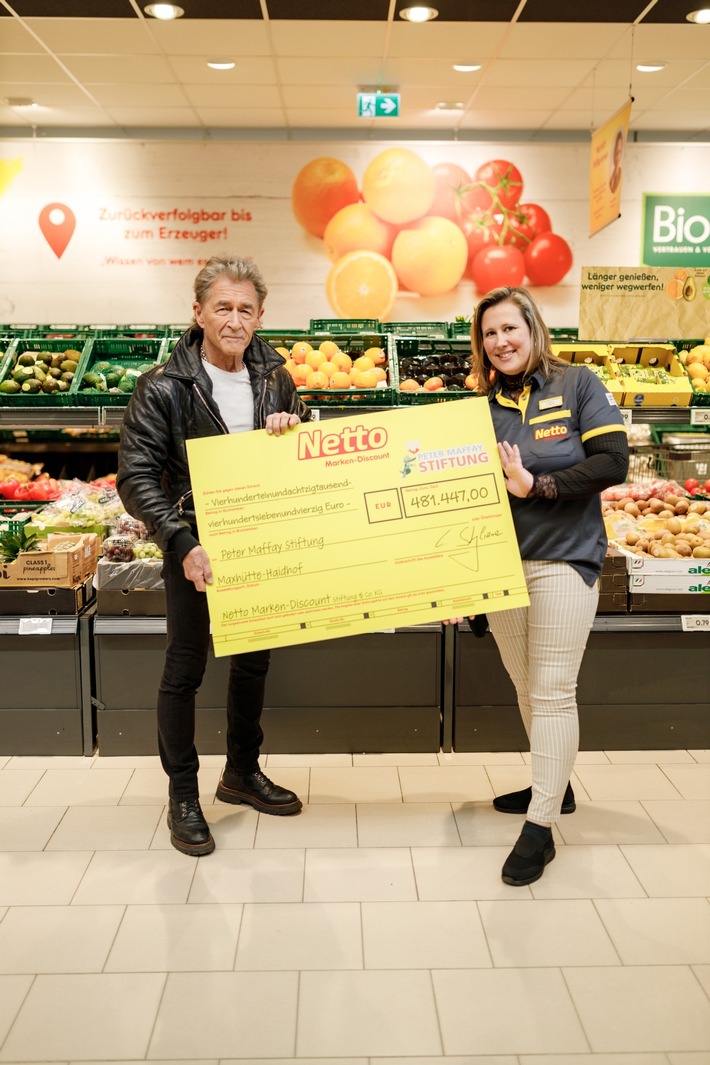 Drachenstarke Unterstützung für Peter Maffay Stiftung: Netto-Spendenaktion erzielt über 481.447 Euro für benachteiligte Kinder