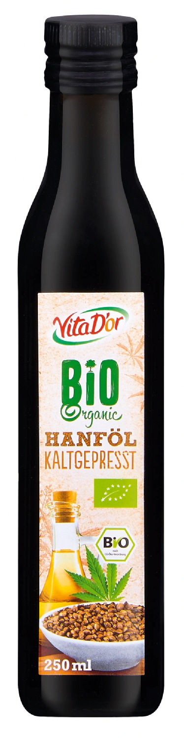 Lidl in Deutschland informiert über einen Warenrückruf des Lebensmittels &quot;Vita D&#039;or Bio Hanföl kaltgepresst 250 ml&quot; des Herstellers P. Brändle GmbH.