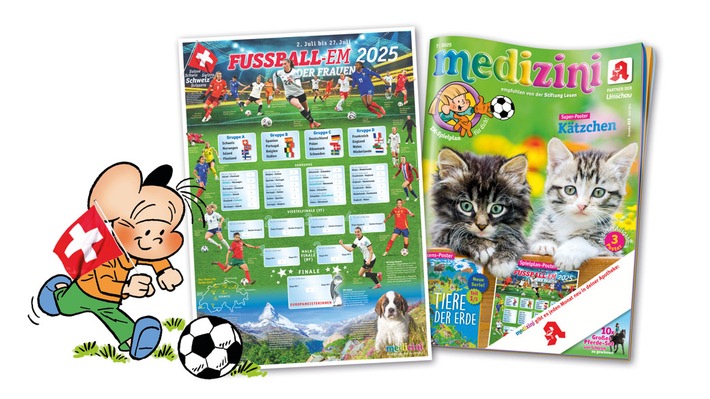 medizini verwandelt kleine Fans in EM-Experten: Das ultimative Frauen-Fußball-Poster ist da
