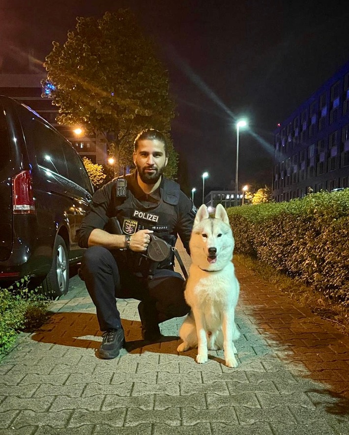 POL-F: 210520 - 0604 Frankfurt-Bockenheim: Ausgebüxter Husky geht zur Bank