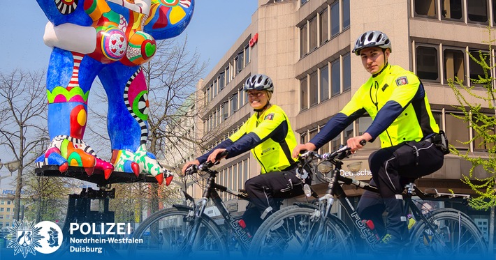 POL-DU: Altstadt: Sicherheit für Radfahrer - Polizei informiert