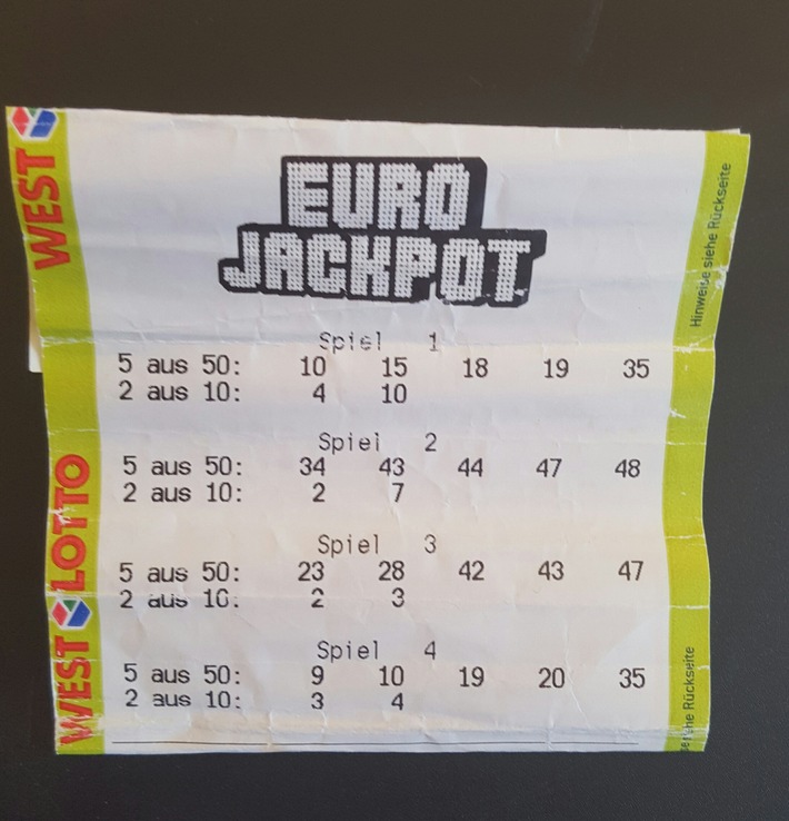 "Ich musste ein, zwei, drei Mal hinschauen und konnte es immer noch nicht glauben" / Mit diesem Schein räumte der Eurojackpot-Gewinner mehr als 76 Millionen Euro ab