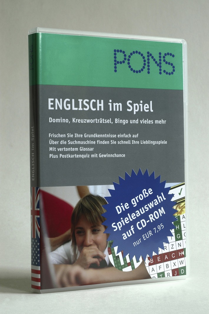 PONS bringt Sprache ins Spiel: Die neue Software-Reihe vereint Vergnügen mit Lernerfolg