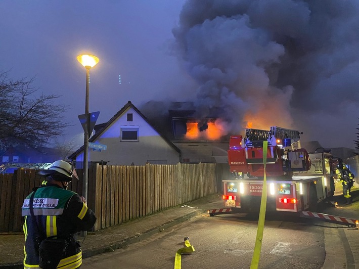 POL-CE: Vollbrand im Obergeschoss eines Einfamilienhauses