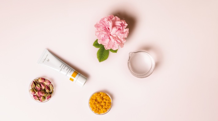 Presseinformation: Die Rose in der Dr. Hauschka Rosen Tagescreme leicht