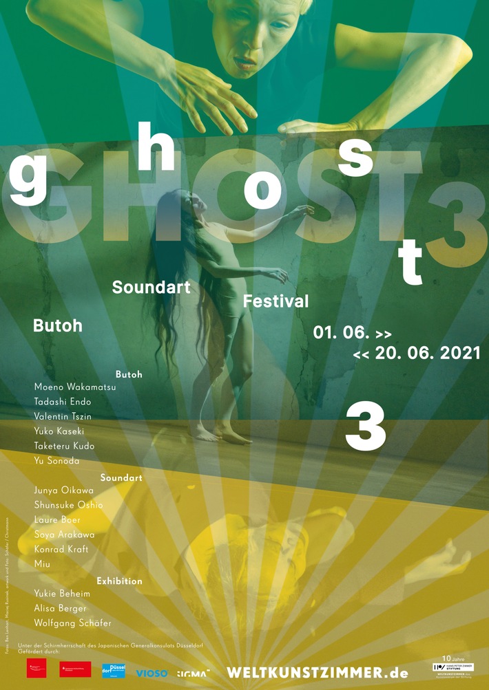 GHOST3 Butoh Soundart Festival vom 01. - 20. Juni 2021 im Düsseldorfer Weltkunstzimmer