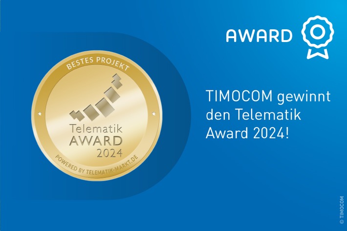 TIMOCOM gewinnt den Telematik Award 2024