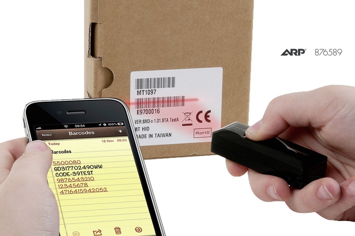 ARP lanciert kleinsten Barcode-Scanner der Welt