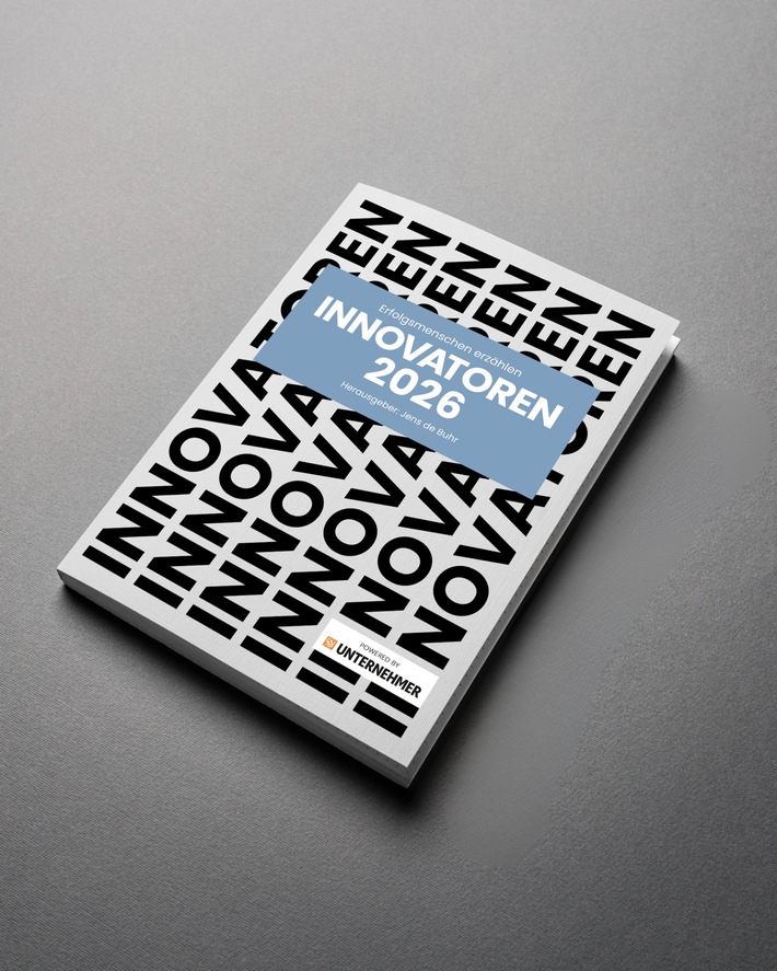 Neues Buch INNOVATOREN 2026: Visionäre aus Deutschland erzählen ihre Erfolgsgeschichten / Herausgegeben von Jens de Buhr und DUP UNTERNEHMER / ab sofort erhältlich
