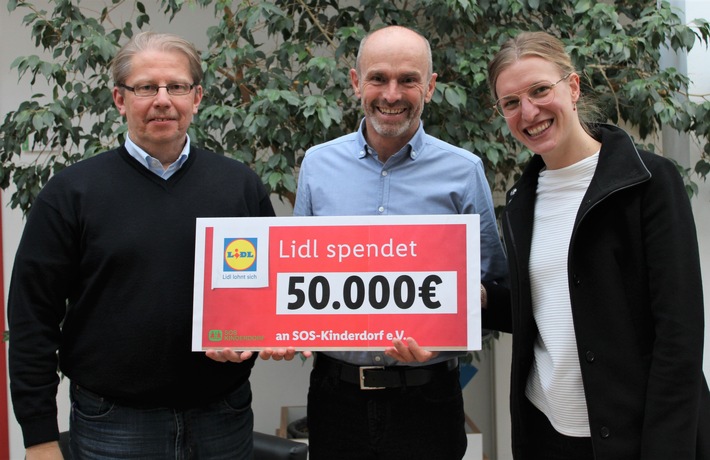 Mehr Chancengerechtigkeit: Lidl unterstützt SOS-Kinderdorf-Projekte mit 50.000 Euro
