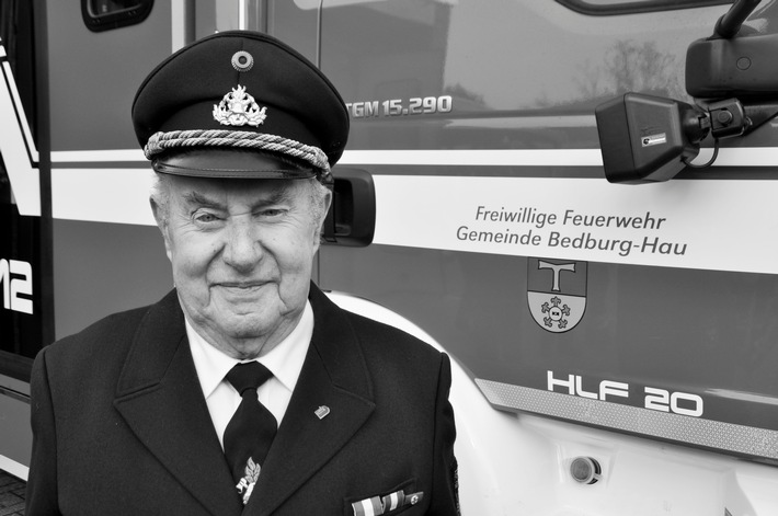FW-KLE: Die Freiwillige Feuerwehr Bedburg-Hau trauert um Theodor Hünnekes