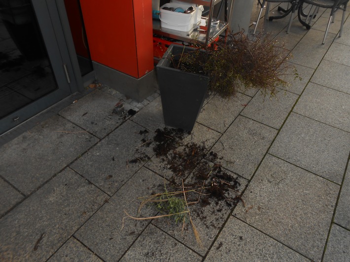 POL-HA: "Ich wollte Blumen pflücken" - Mann reißt Pflanzen aus Beeten und Kübeln in der Innenstadt