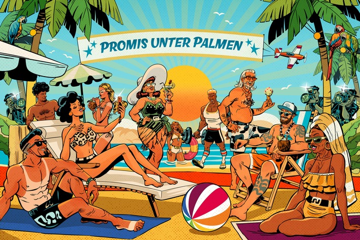 Viva Papaya! SAT.1 bietet Prominenten ab sofort neue Angebote für das All-inclusive-Urlaubsprogramm &quot;Promis unter Palmen&quot;