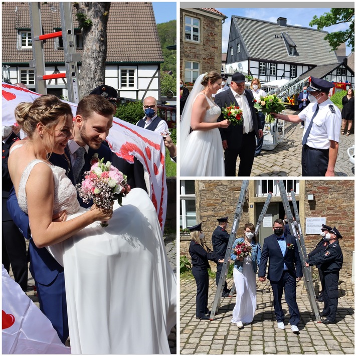 FW-EN: Drei Feuerwehrhochzeiten bei der Freiw. Feuerwehr in wenigen Wochen! Kristina heiratet Michael - Julia heiratet Till Michael - Malin heiratet André