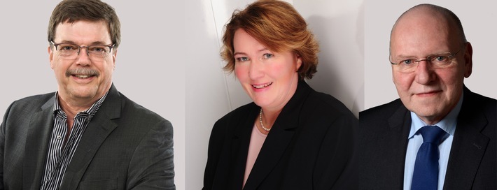 Stehen für umfassende Sicherheitskompetenz: Christian von Heymann, Silvia Körnich, Hans-Günter Laukat (v.l.) / Weiterer Text über ots und www.presseportal.de/nr/165701 / Die Verwendung dieses Bildes ist für redaktionelle Zwecke unter Beachtung ggf. genannter Nutzungsbedingungen honorarfrei. Veröffentlichung bitte mit Bildrechte-Hinweis.