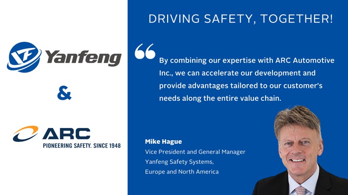 New Partnership for Yanfeng’s Safety Business in Europe / Yanfeng and ARC Automotive form Joint Venture for Inflator Devices