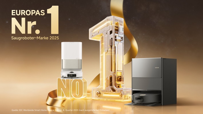 Dreame Europas Nr.1 / Weiterer Text über ots und www.presseportal.de/nr/173033 / Die Verwendung dieses Bildes für redaktionelle Zwecke ist unter Beachtung aller mitgeteilten Nutzungsbedingungen zulässig und dann auch honorarfrei. Veröffentlichung ausschließlich mit Bildrechte-Hinweis.