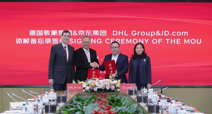 PM: DHL Group und JD.com unterzeichnen Absichtserklärung für Wachstum deutscher Marken in China und Europa / PR: DHL Group and JD.com sign Memorandum of Understanding to support German brands
