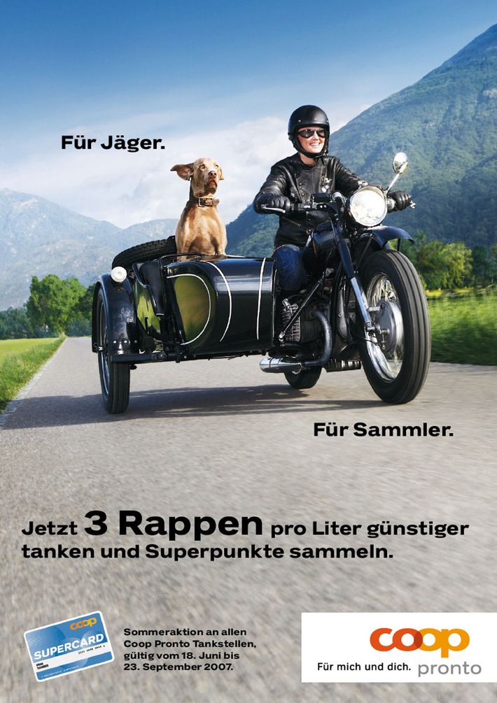 Supercard Sommeraktion an Coop Pronto Tankstellen - Für Jäger und Sammler