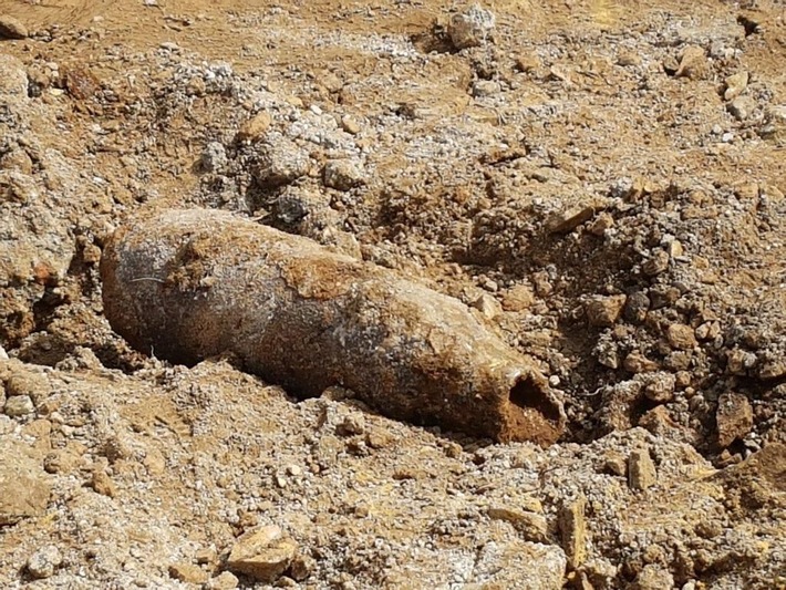 POL-PPTR: Blindgänger einer Kriegsbombe bei Bauarbeiten in Ehrang gefunden