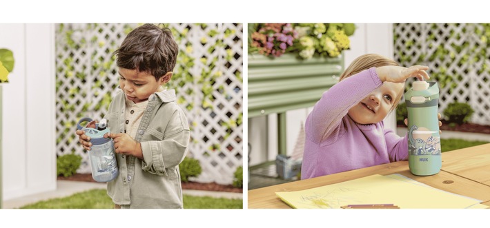 Bereit für den nächsten großen Meilenstein: NUK Kids ist da / Neue Trinkflaschen ab vier Jahren begleiten Kinder bei ihren nächsten Entwicklungsschritten
