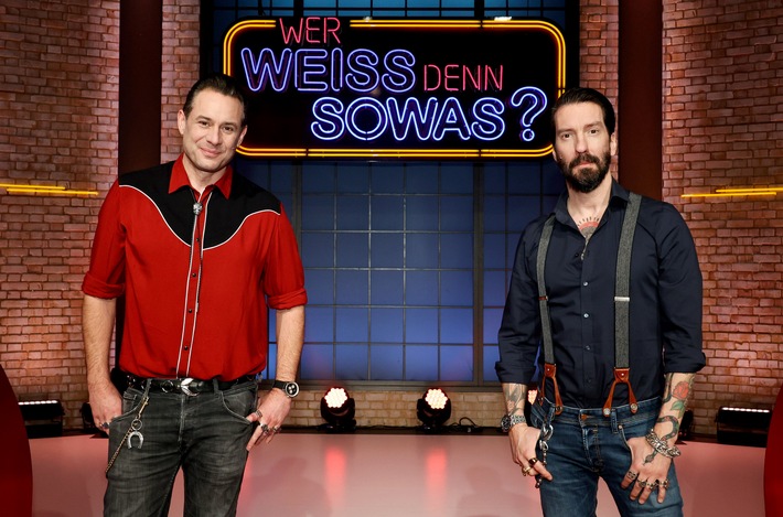 Das Erste: Sascha Vollmer und Alec Völkel von The BossHoss bei "Wer weiß denn sowas?"