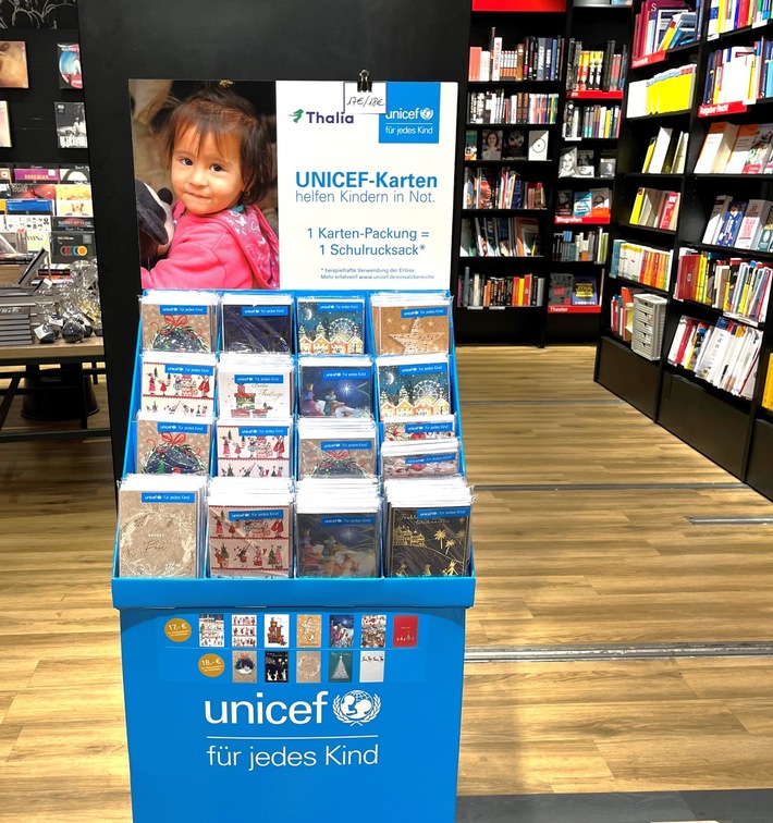 Thalia unterstützt UNICEF-Grußkartenverkauf