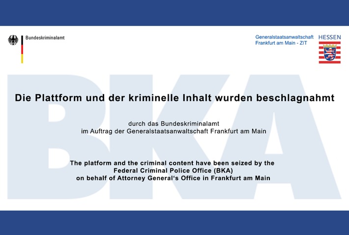 BKA: Festnahme von mutmaßlichen Verantwortlichen und Mitgliedern der kinderpornographischen Darknet-Plattform &quot;ELYSIUM&quot; und Abschaltung dieser Plattform