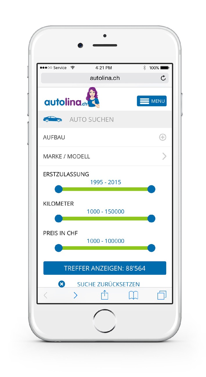 autolina.ch - die exklusive Autoplattform mit brandneuen Funktionen und Zielgruppenerweiterung (BILD)