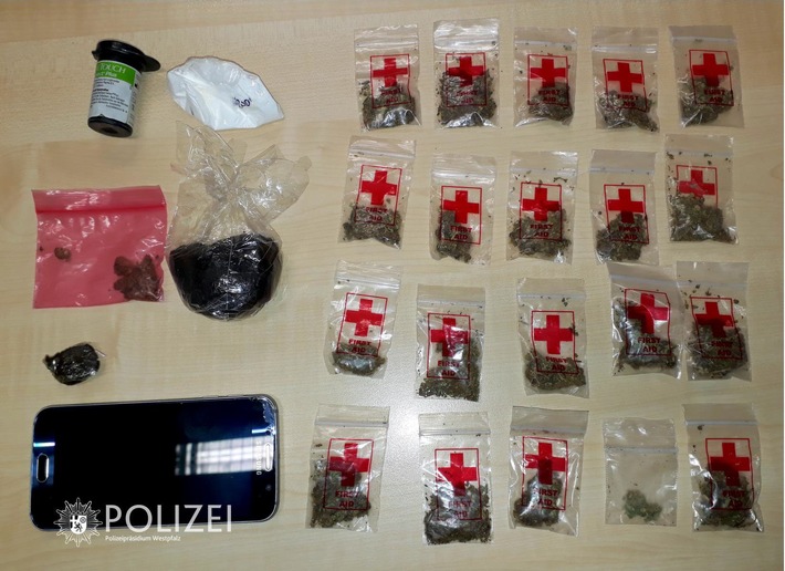 POL-PPWP: Vor Polizeikontrolle geflüchtet - Drogen sichergestellt