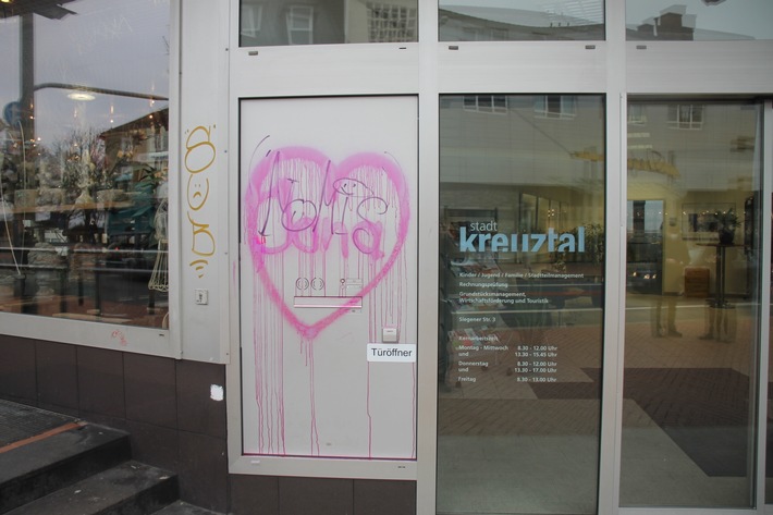 POL-SI: Graffiti-Sprayer mit Liebeskummer -#polsiwi
