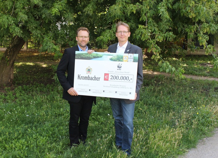 Krombacher spendet 200.000 EUR an den WWF - Wildnisentwicklung in der Zerweliner Heide