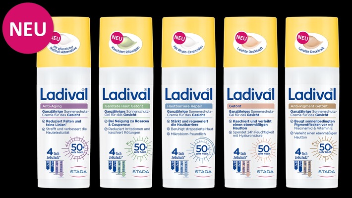 Neu von Ladival® – Aus zwei mach eins: individuelle Gesichtspflege und zuverlässiger Sonnenschutz in einem