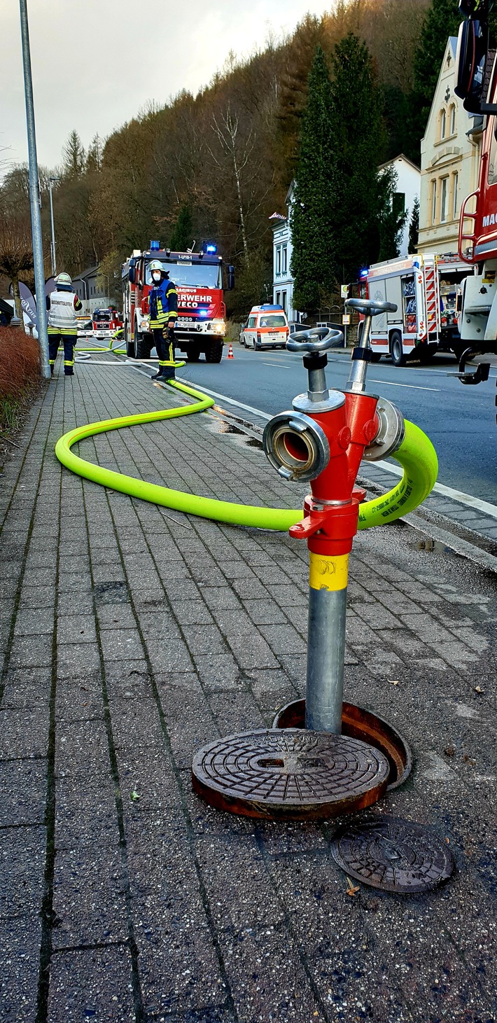 FW Schalksmühle: Saunabrand in Fitnesscenter