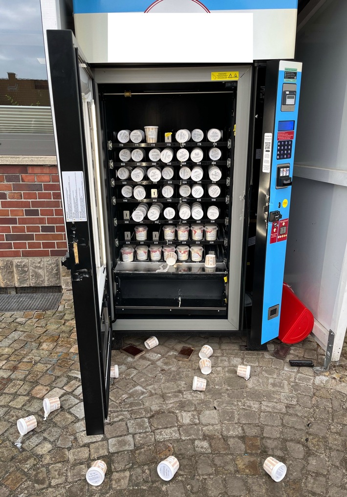 POL-MI: Drei Eisautomaten im Kreis Minden-Lübbecke aufgebrochen