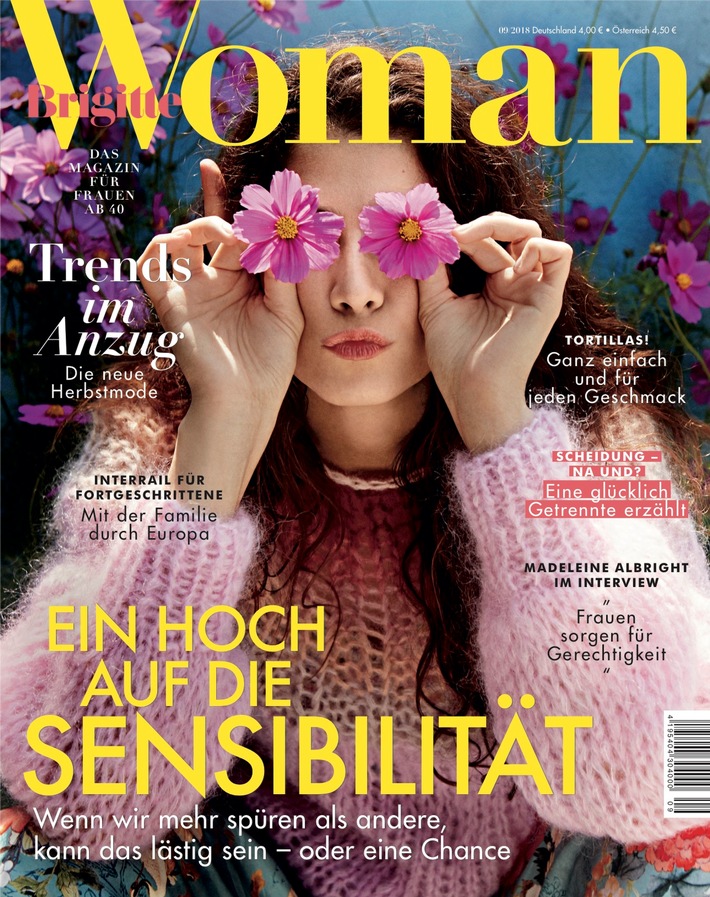 Cover BRIGITTE WOMAN 09/2018 / Weiterer Text ber ots und www.presseportal.de/nr/63183 / Die Verwendung dieses Bildes ist fr redaktionelle Zwecke honorarfrei. Verffentlichung bitte unter Quellenangabe: 