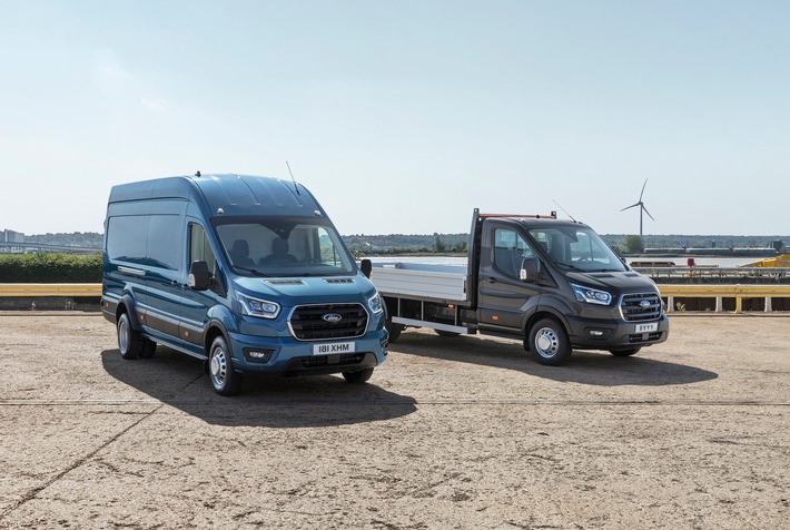 Noch vielseitiger denn je: Ford Transit jetzt auch als 5-Tonner mit höherer Nutzlast lieferbar