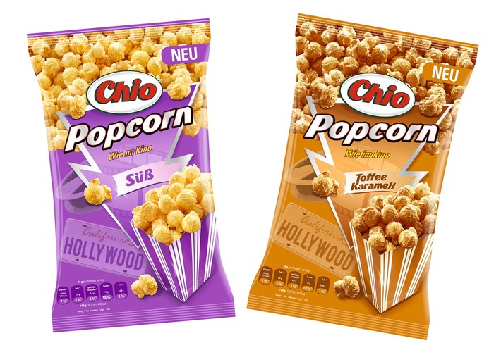 Chio Popcorn - jetzt fertig gepoppt für Popcorngenuss wie im Kino