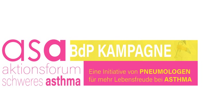 BdP informiert: Der Bundesverband der Pneumologen, Schlaf- und Beatmungsmediziner e.V. (BdP) startet seine größte Kampagne: "asa" zur besseren Versorgung von Patienten mit schwerem Asthma