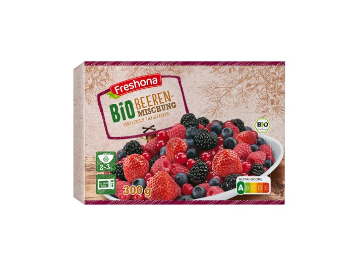 Der Hersteller Jütro Tiefkühlkost GmbH & Co. KG informiert über einen Warenrückruf des Produktes "Freshona Bio Beerenmischung erntefrisch tiefgefroren, 300g".