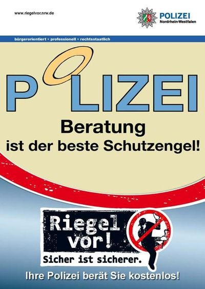 POL-REK: Aktionswoche &quot;Riegel vor - Sicher ist sicherer!&quot; - Rhein-Erft-Kreis