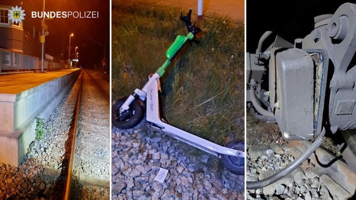 Bundespolizeidirektion München: E-Scooter bremst S-Bahn aus