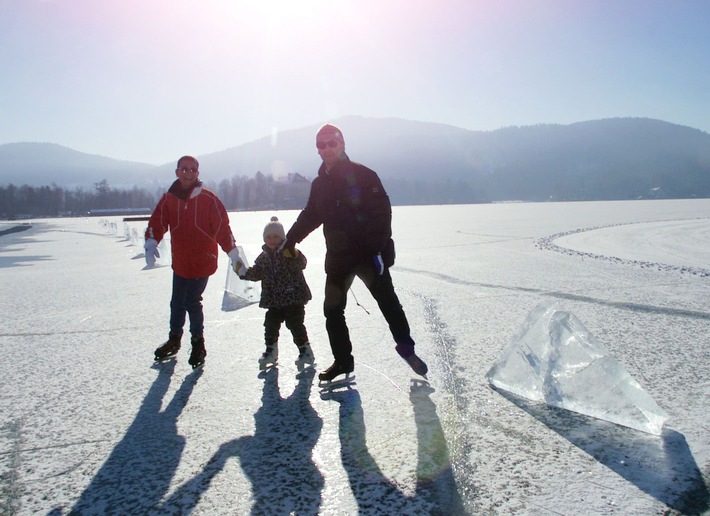 Erstmals seit neun Jahren: Eislaufspaß am Wörthersee