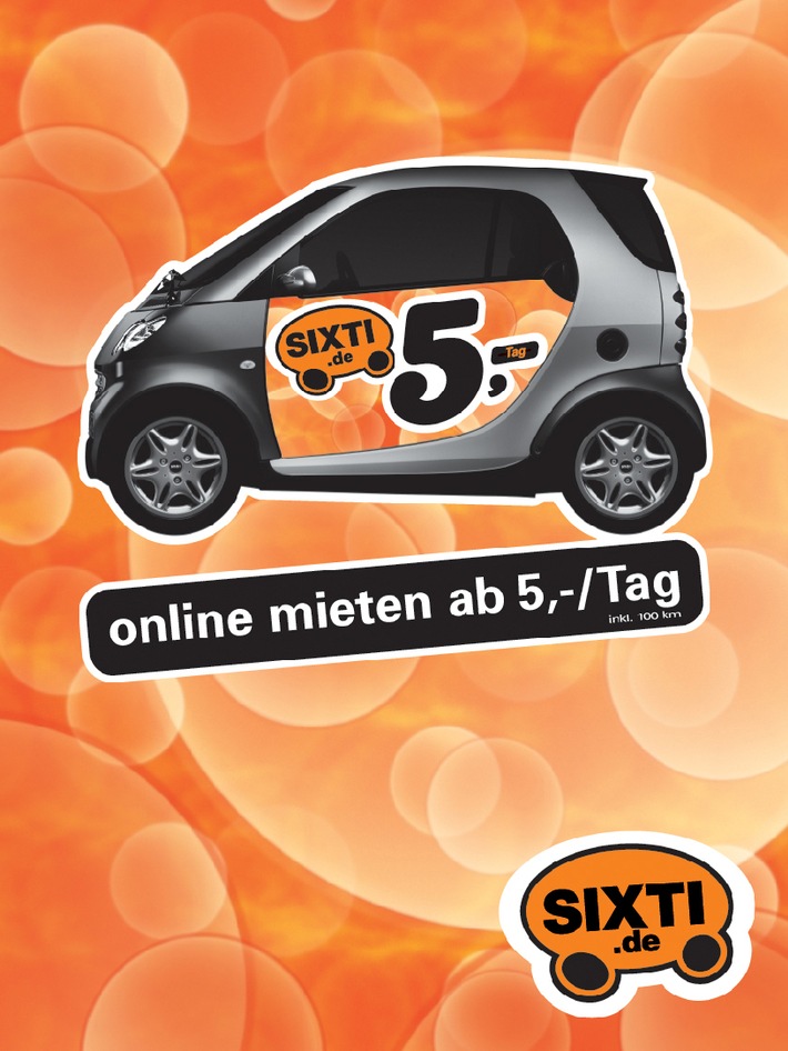 SIXTI geht an den Start: Online Automieten ab 5 Euro pro Tag
