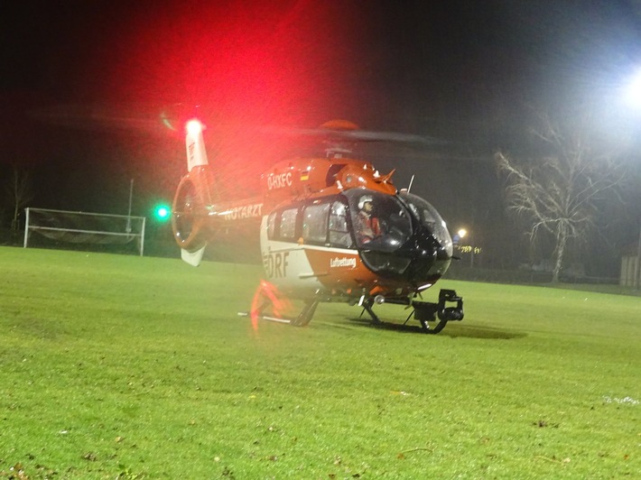 FW Reichenau: Pressemitteilung: Hilfeleistung bei Einsatz eines Rettungshubschraubers, 02.01.2025, Reichenau-Mittelzell